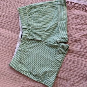 Dear John green pinstripe short